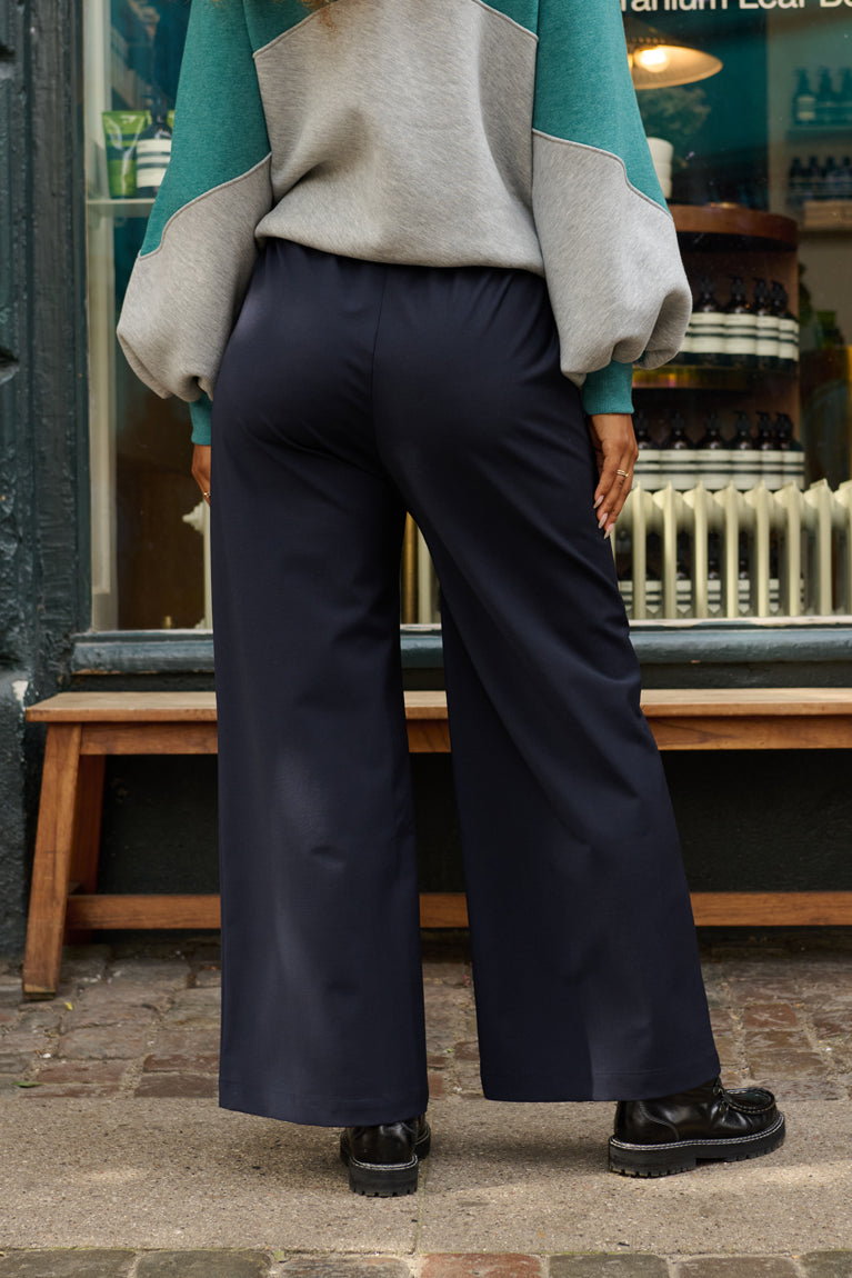 Froks Emilia Bukser / Midnight blue wool