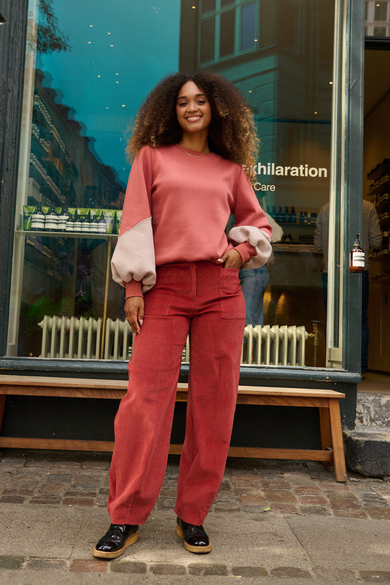 Froks Isabel Sweatshirt / Brick dust & Mountain dew