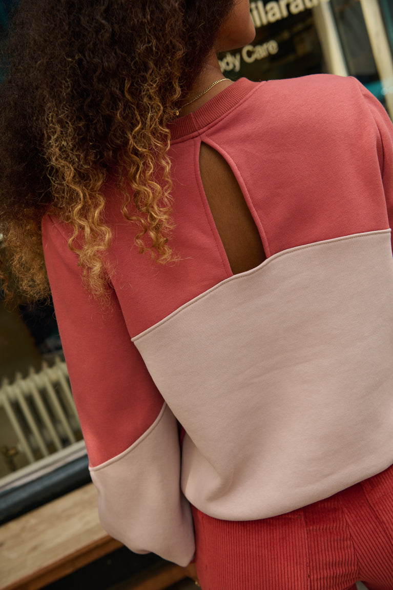 Froks Isabel Sweatshirt / Brick dust & Mountain dew