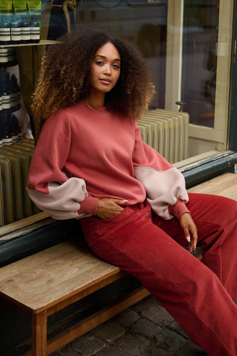 Froks Isabel Sweatshirt / Brick dust & Mountain dew