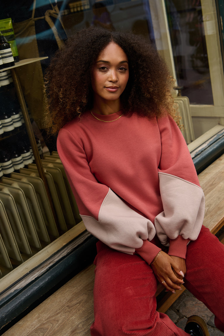 Froks Isabel Sweatshirt / Brick dust & Mountain dew