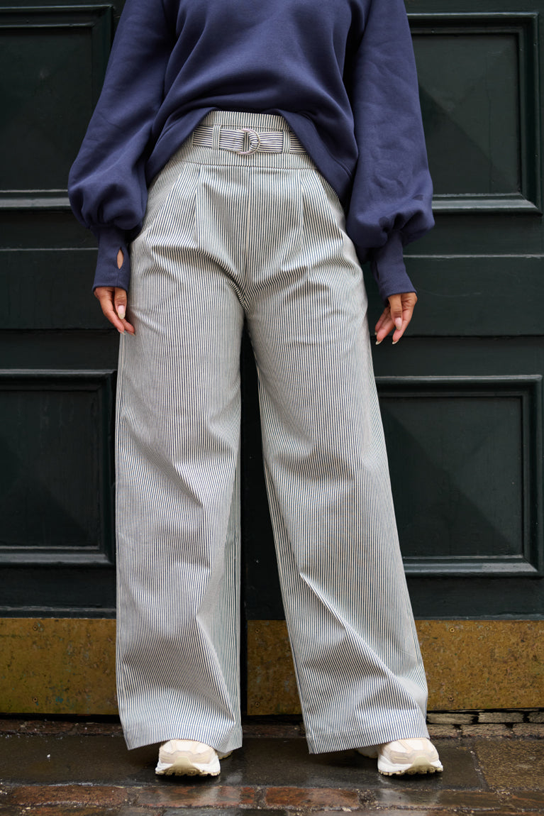 Froks Julie Bukser / Striped denim