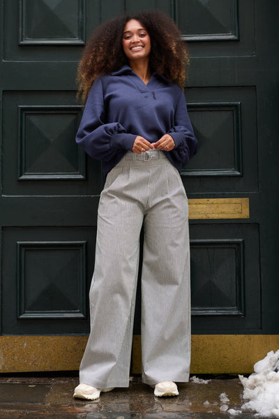 Froks Julie Bukser / Striped denim