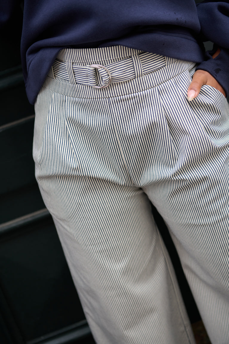 Froks Julie Bukser / Striped denim