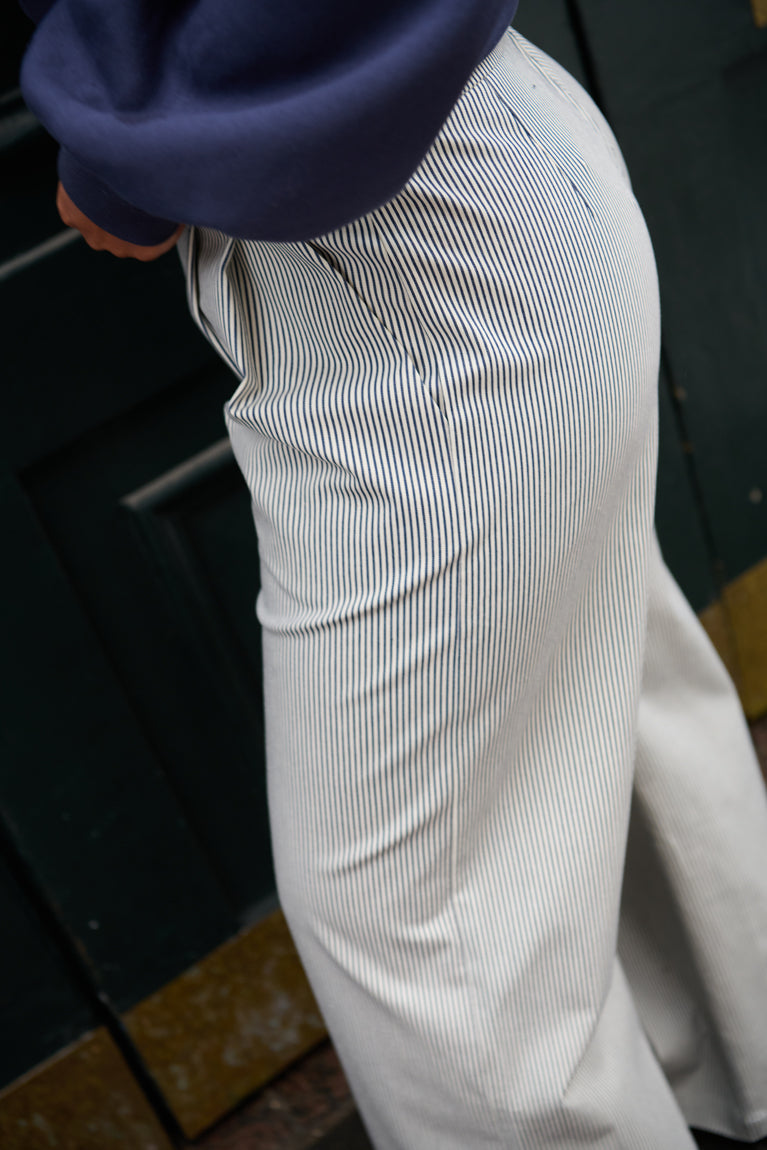 Froks Julie Bukser / Striped denim