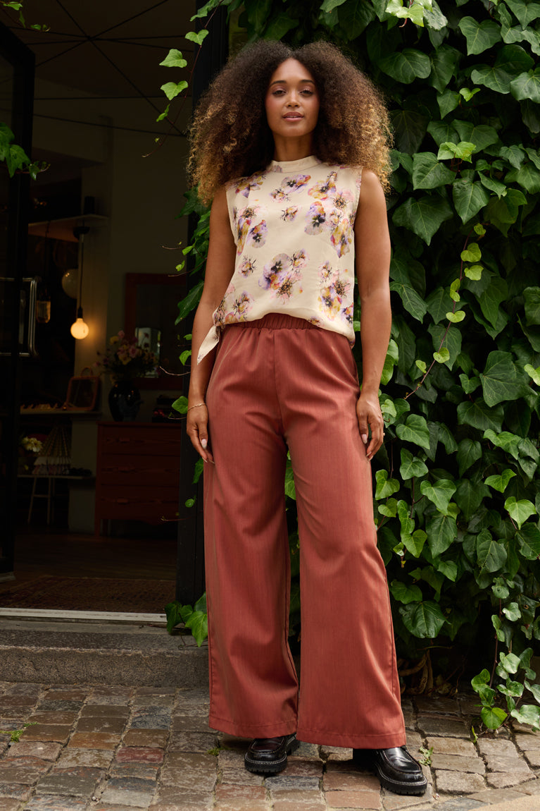 Froks Hope Sommer Skjorte / Ivory & wavy flowers