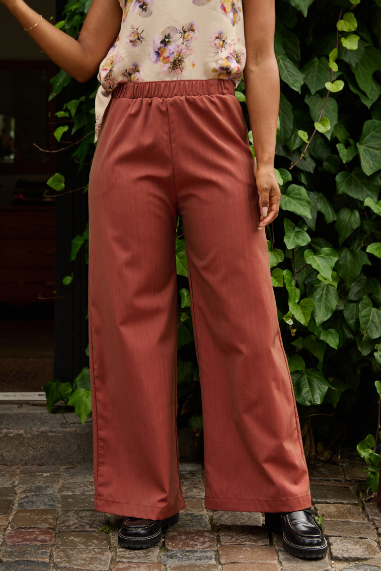 Froks Emilia Bukser / Copper brown wool