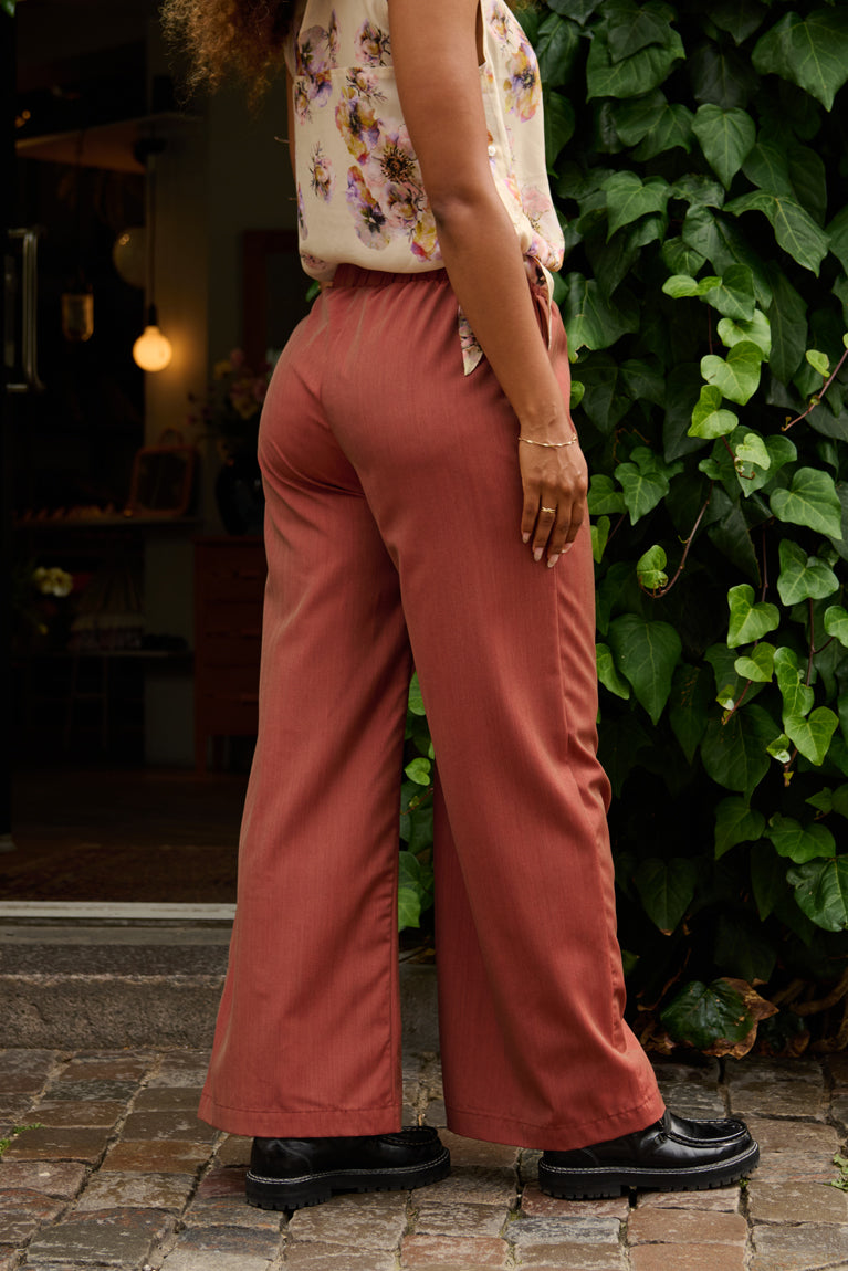 Froks Emilia Bukser / Copper brown wool