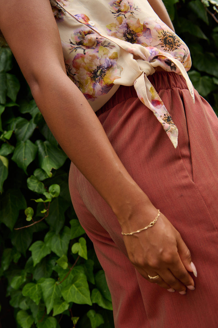 Froks Emilia Bukser / Copper brown wool