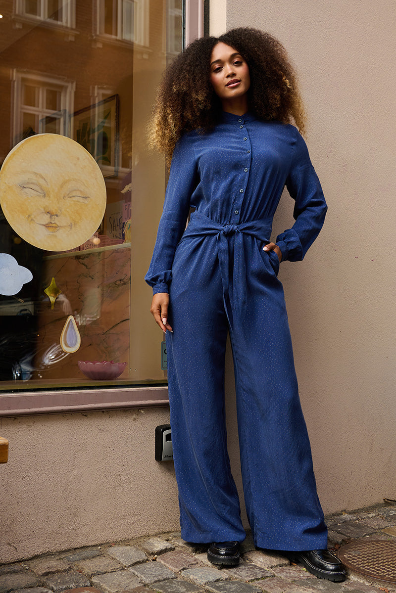 Froks Carla Sleeve Buksedragt / Starry blue sky