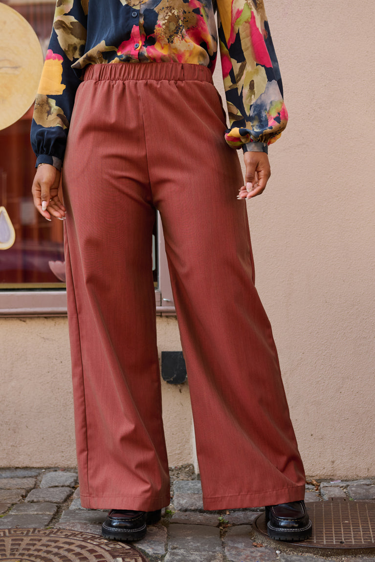 Froks Emilia Bukser / Copper brown wool