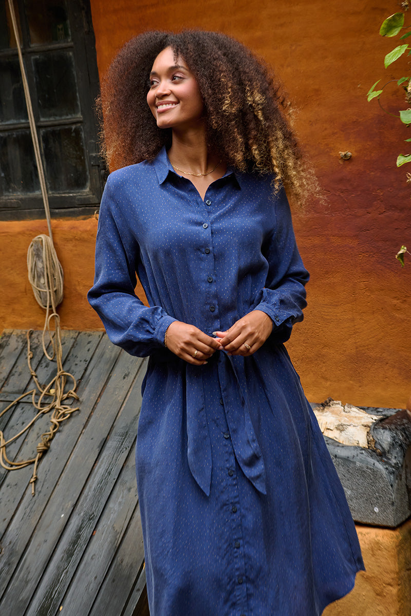 Froks Carla Sleeve Kjole / Starry night sky