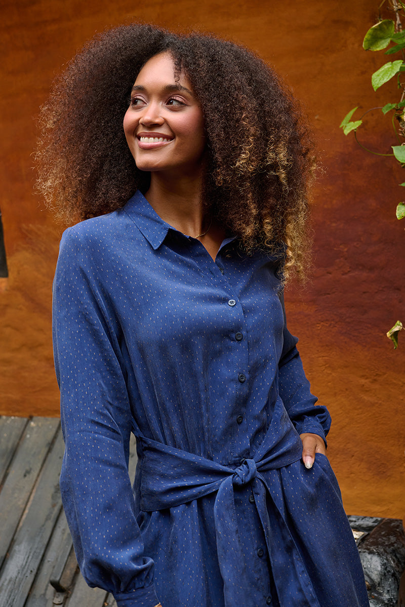 Froks Carla Sleeve Kjole / Starry night sky