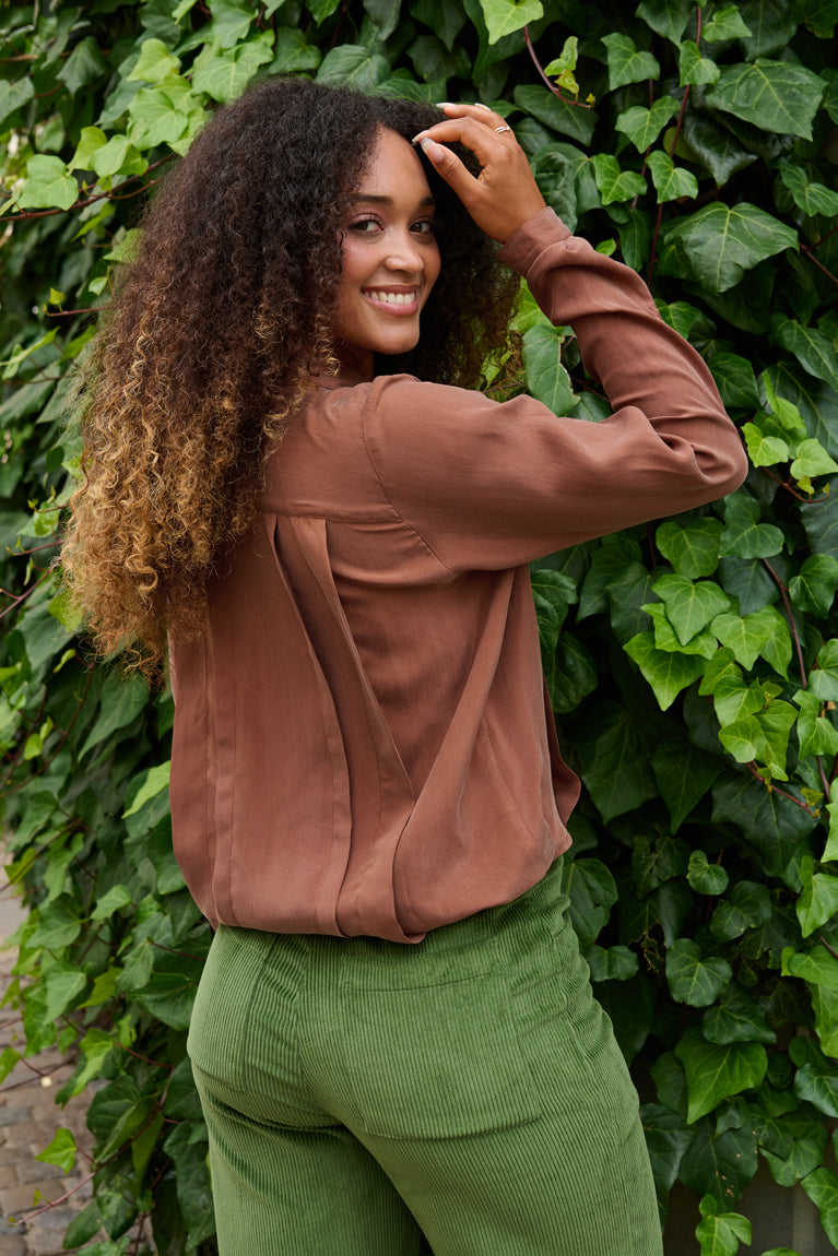 Froks Pen Skjorte / Earth brown