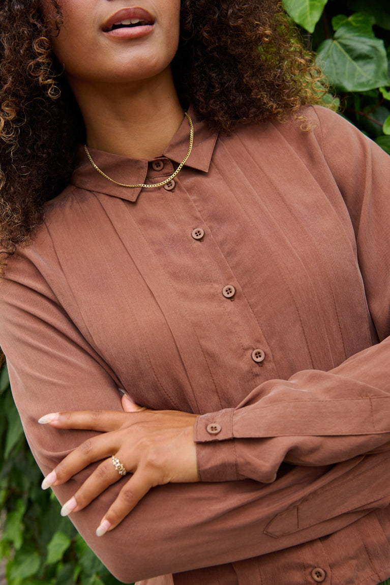Froks Pen Skjorte / Earth brown