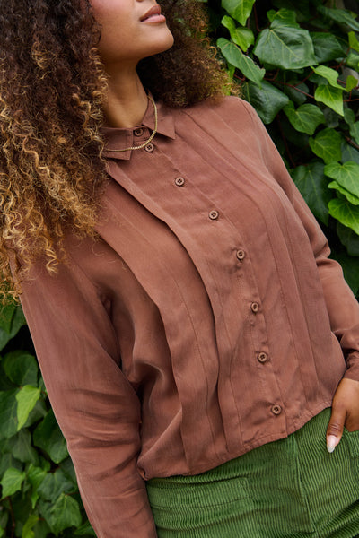 Froks Pen Skjorte / Earth brown