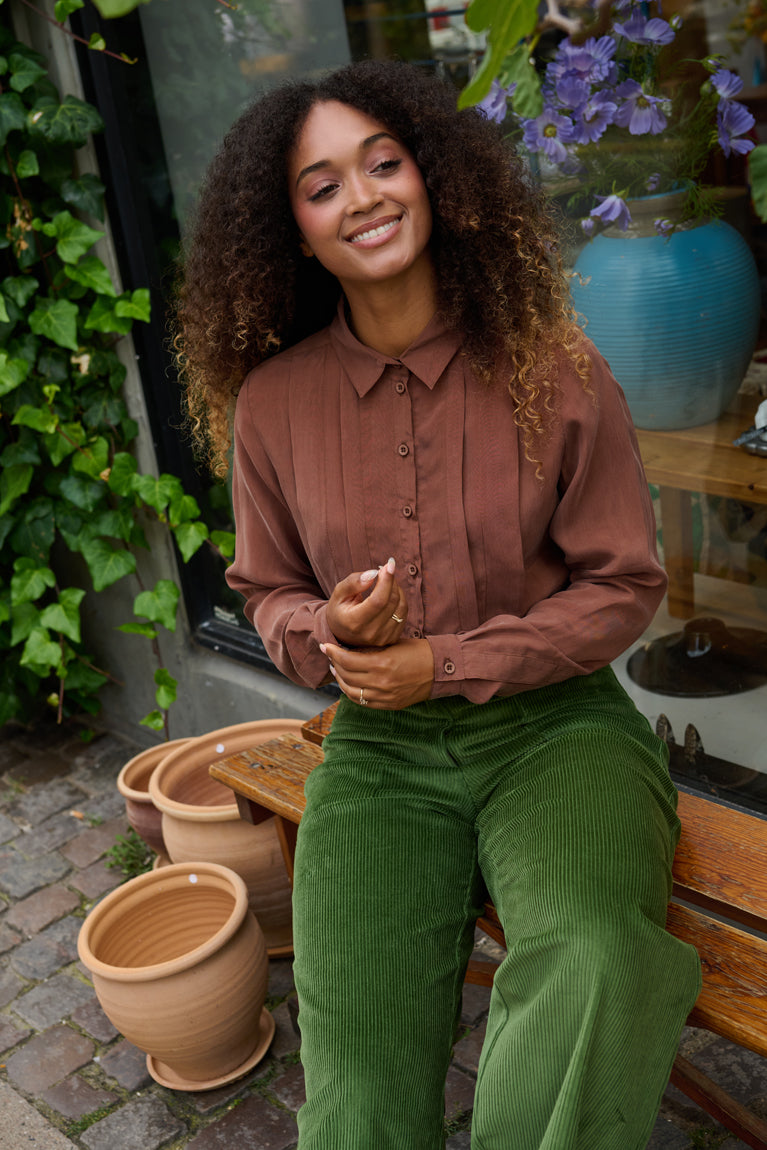 Froks Pen Skjorte / Earth brown