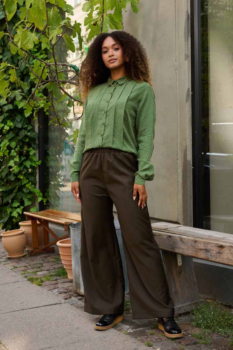 Froks Emilia Bukser / Teak brown wool