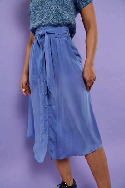 Froks Carla Nederdel / Misty blue