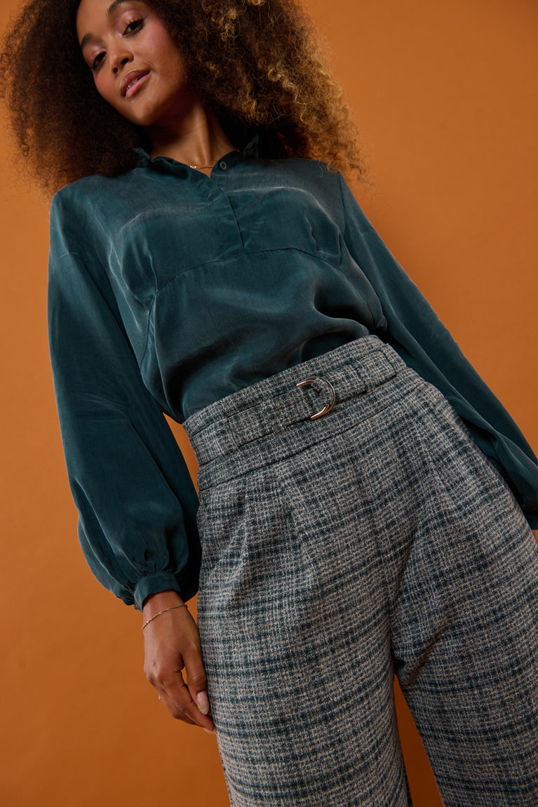 Froks Julie Bukser / Forest & Snow checkered