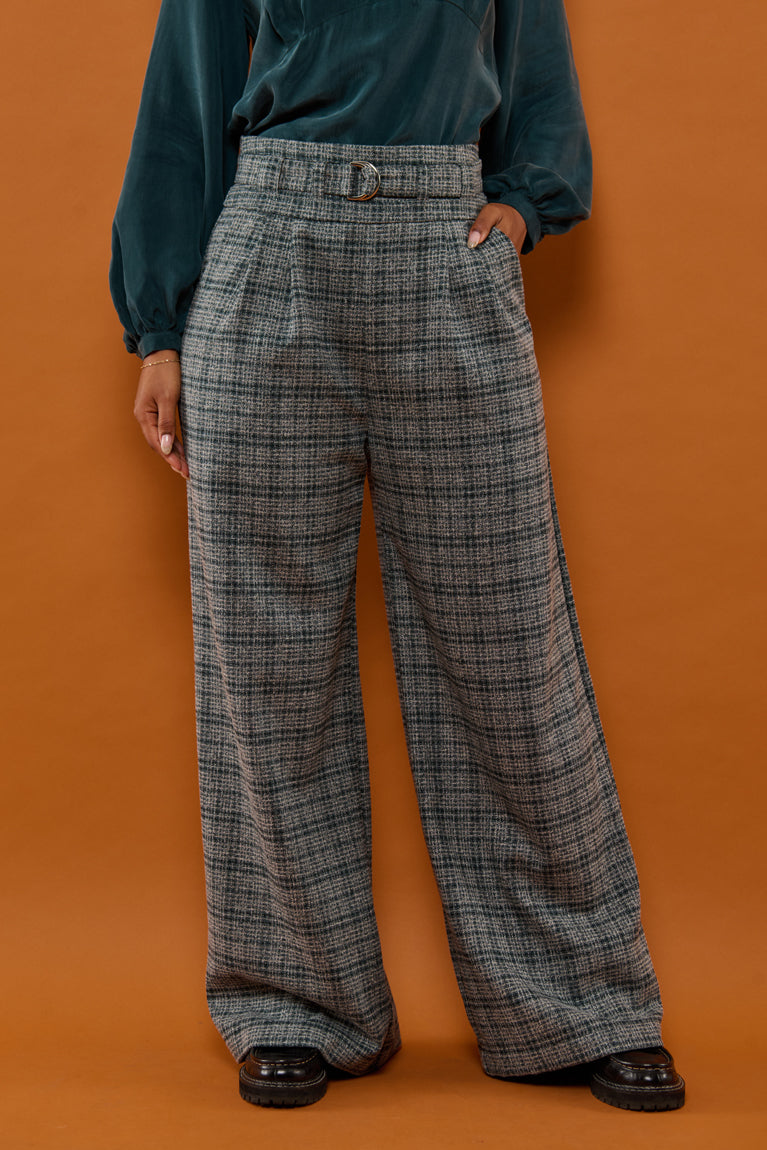 Froks Julie Bukser / Forest & Snow checkered