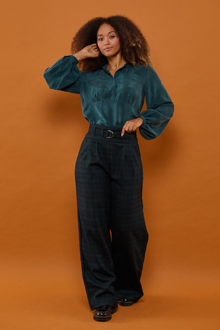 Froks Amelia Tunika Skjorte / Forest green