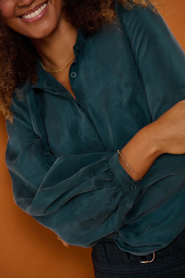 Froks Amelia Tunika Skjorte / Forest green
