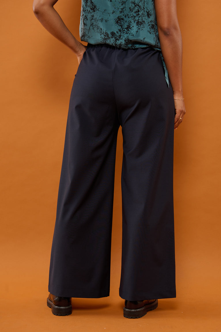 Froks Emilia Bukser / Midnight blue wool