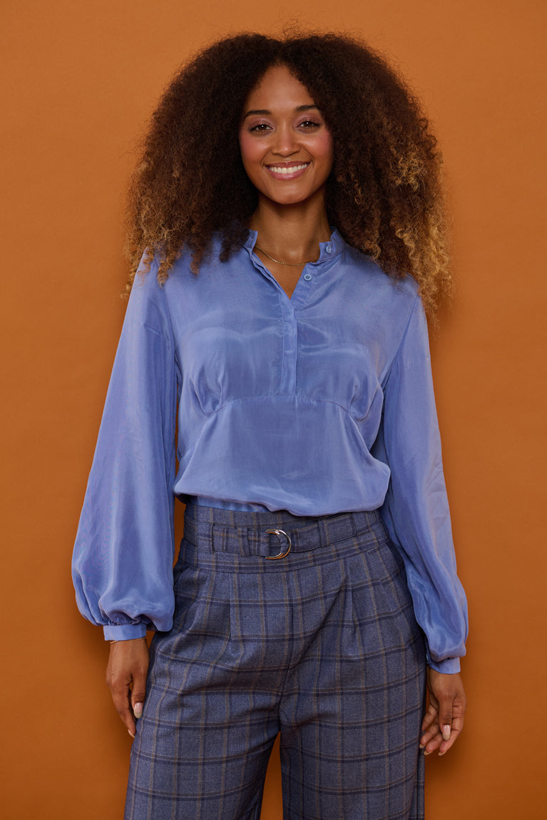 Froks Amelia Tunika Skjorte / Misty blue