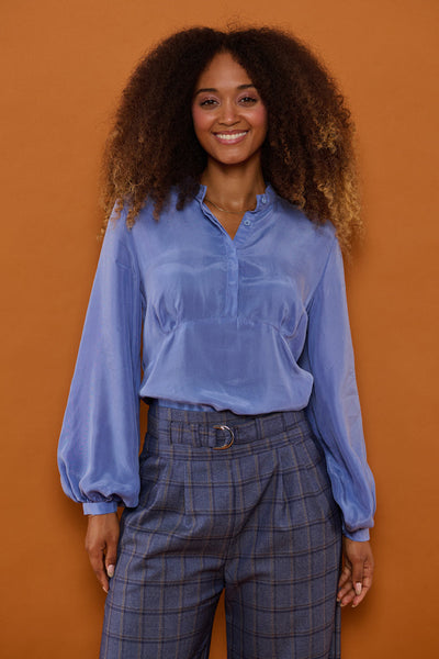 Froks Amelia Tunika Skjorte / Misty blue