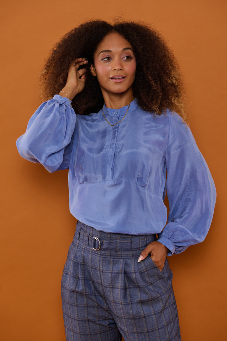 Froks Amelia Tunika Skjorte / Misty blue