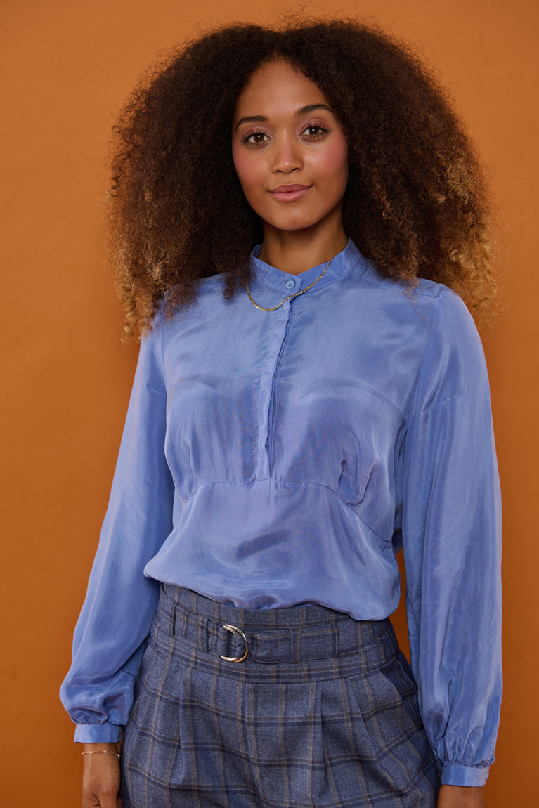 Froks Amelia Tunika Skjorte / Misty blue