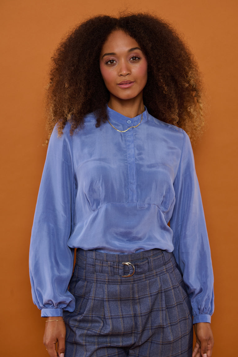 Froks Amelia Tunika Skjorte / Misty blue