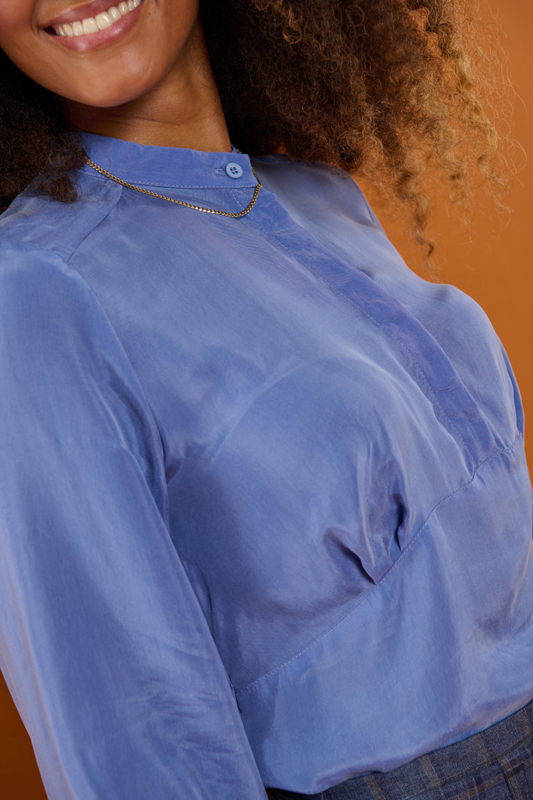 Froks Amelia Tunika Skjorte / Misty blue