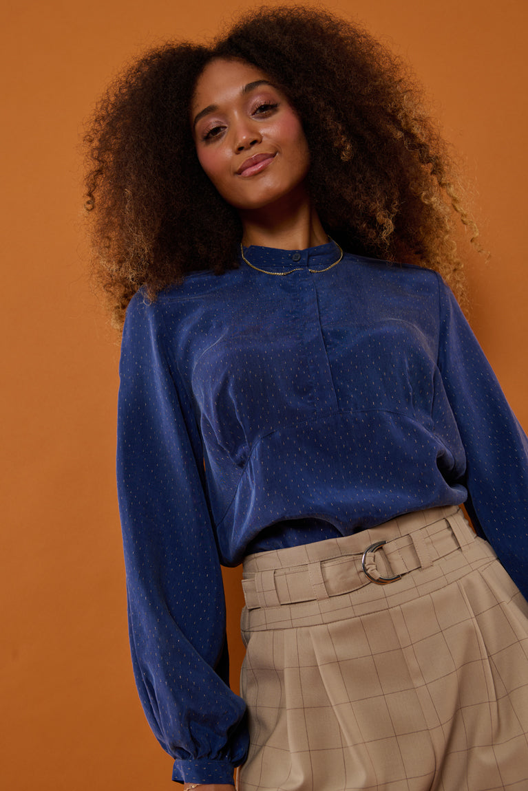 Froks Amelia Tunika Skjorte / Starry blue sky