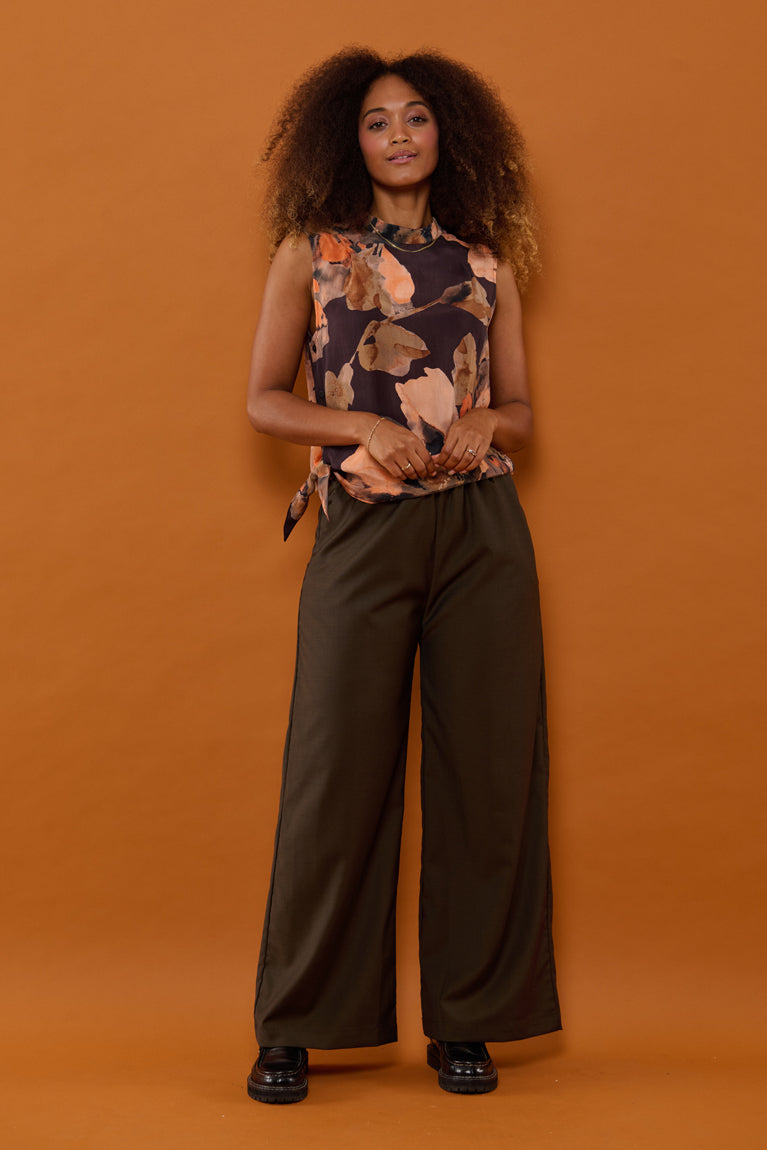 Froks Hope Sleeveless Skjorte / Splash of earth tones & Flowers