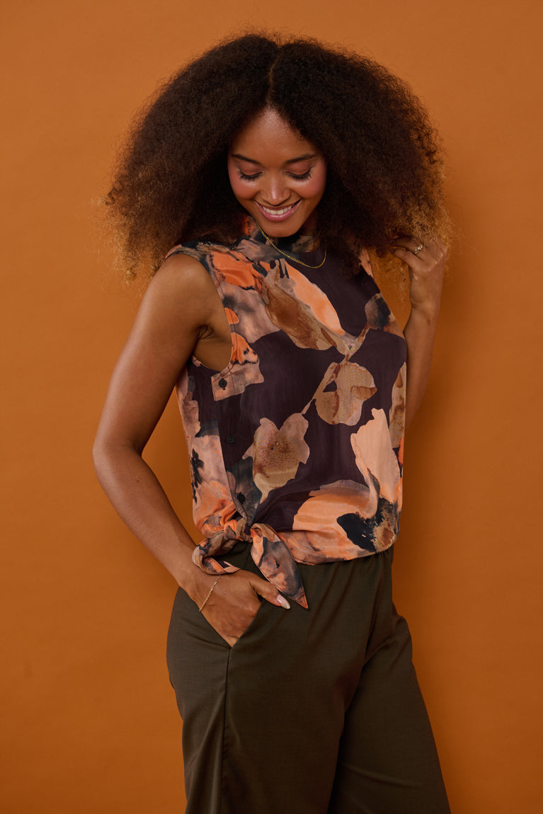 Froks Hope Sleeveless Skjorte / Splash of earth tones & Flowers
