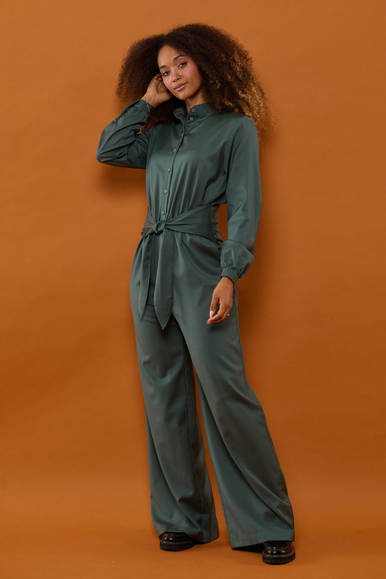 Froks Carla Sleeve Long Body Dragt / Sedona sage wool