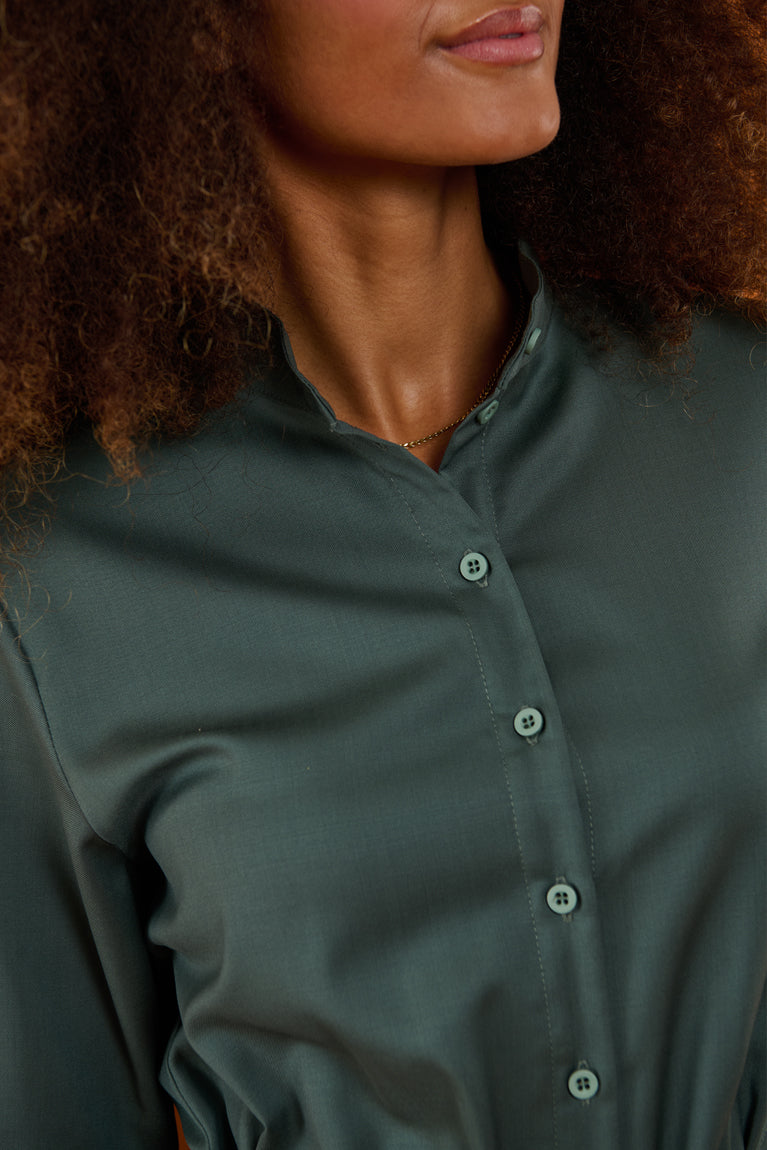 Froks Carla Sleeve Long Body Dragt / Sedona sage wool