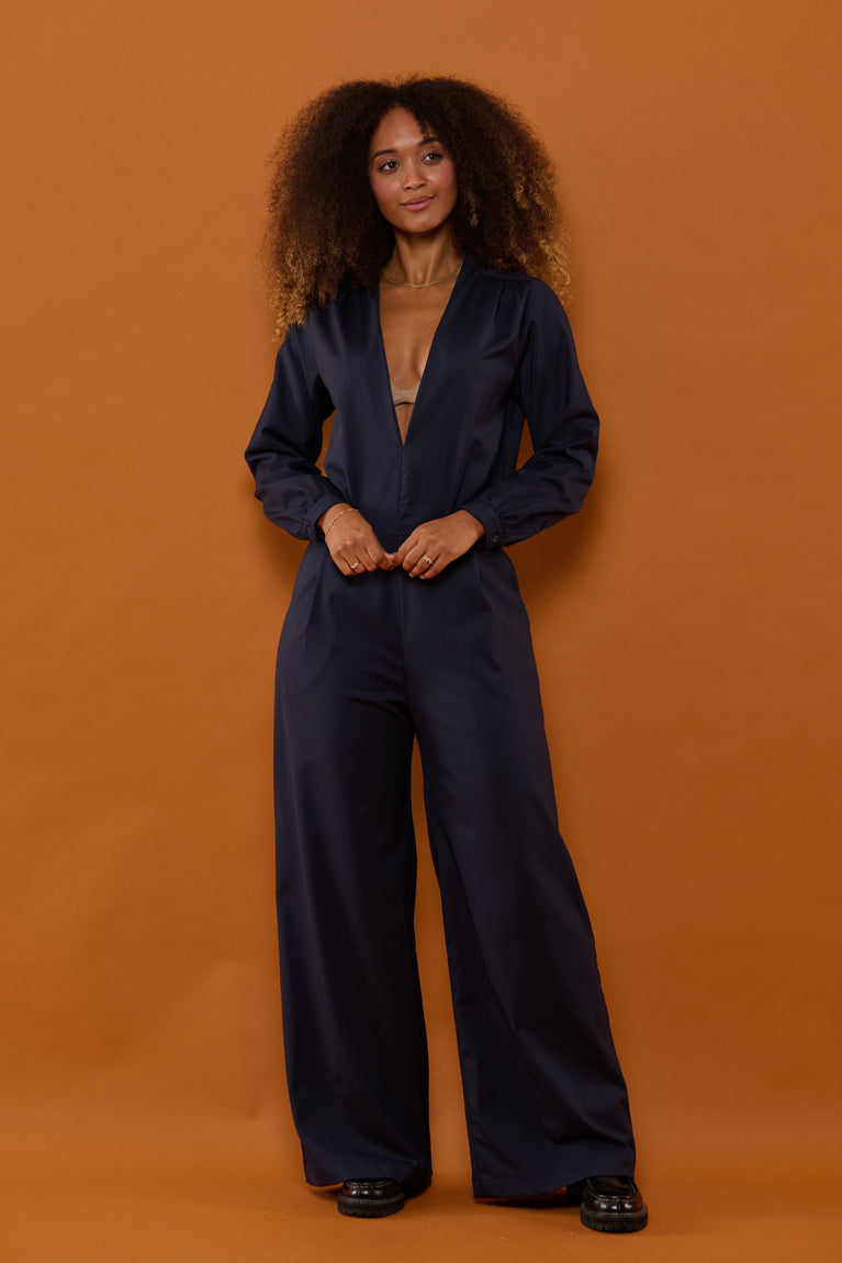 Froks Julie Buksedragt / Dark blue wool