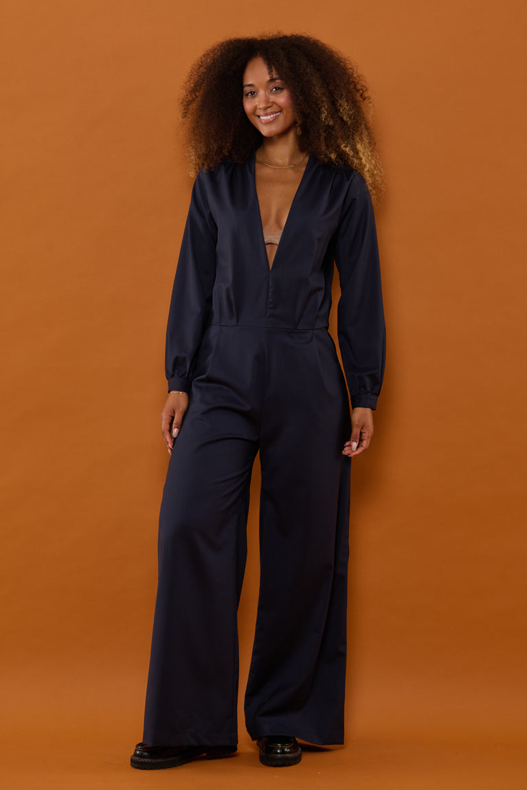 Froks Julie Buksedragt / Dark blue wool