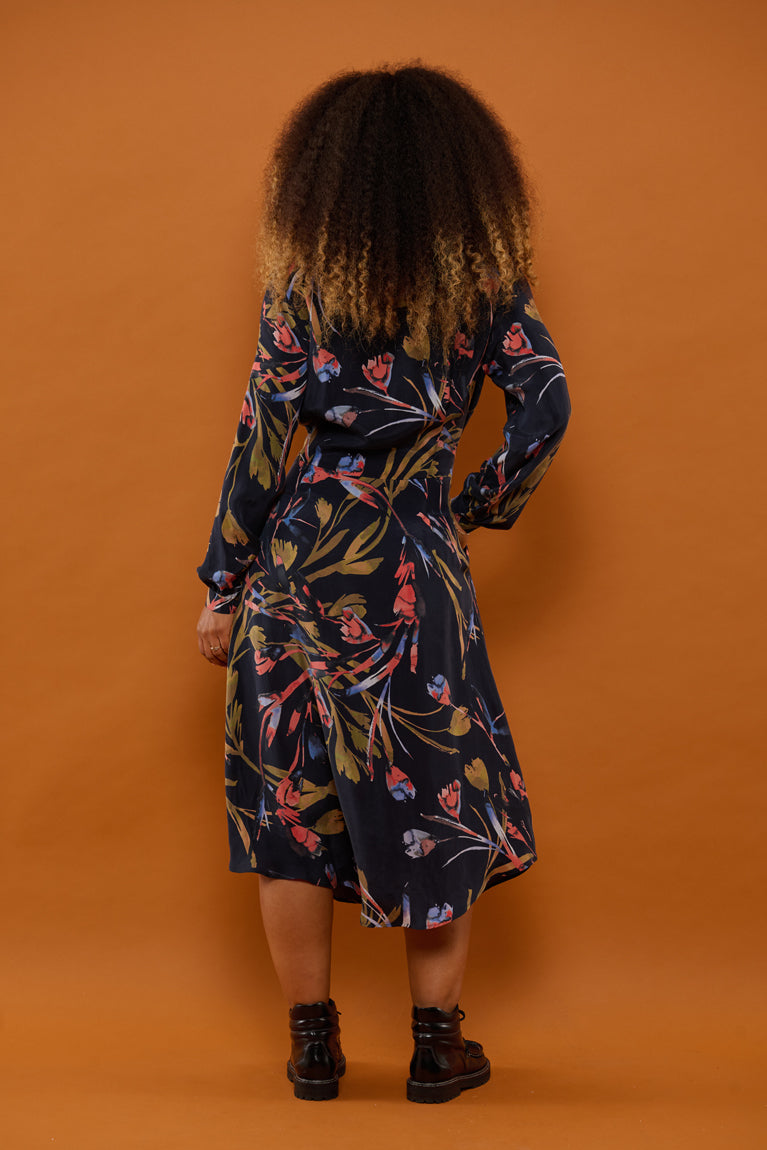Froks Carla Sleeve Kjole / Botanical night garden