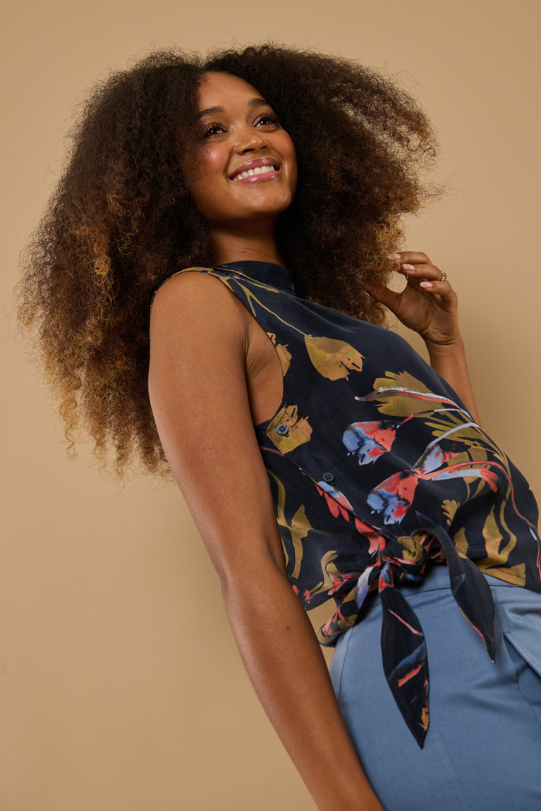 Froks Hope Sleeveless Skjorte / Botanical night garden