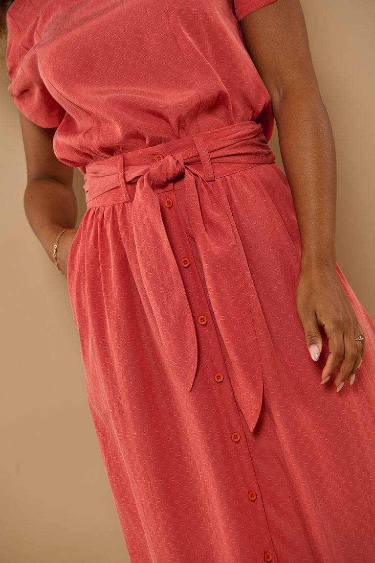 Froks Carla Nederdel / Burnt sienna