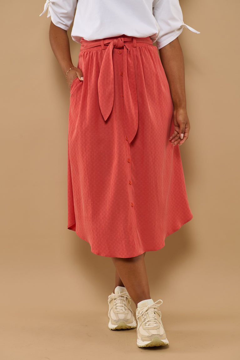 Froks Carla Nederdel / Burnt sienna