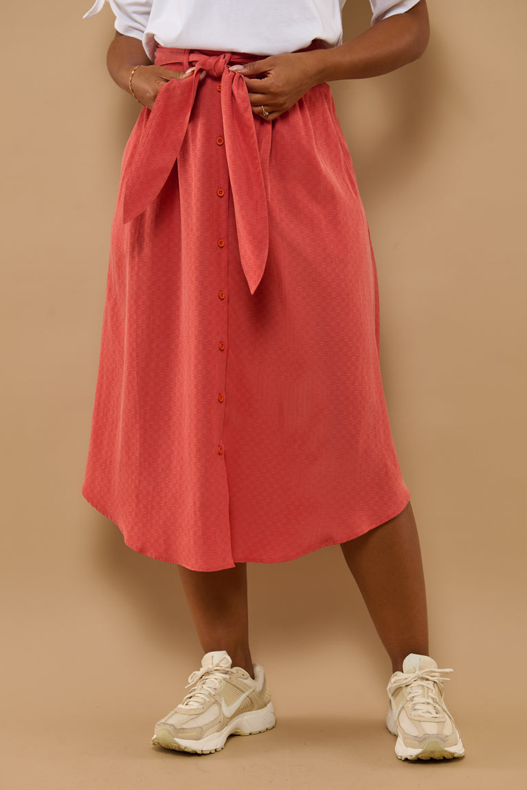 Froks Carla Nederdel / Burnt sienna