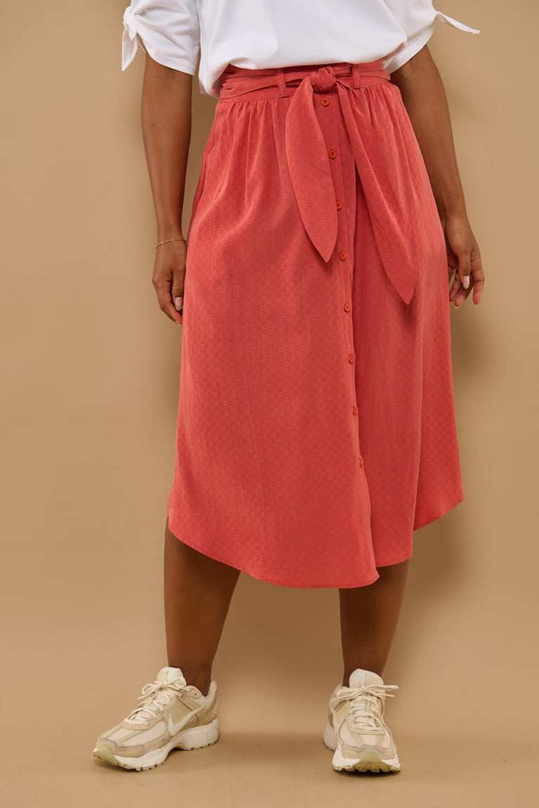 Froks Carla Nederdel / Burnt sienna