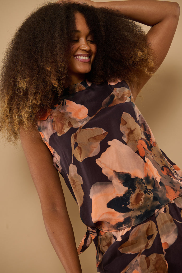 Froks Hope Sleeveless Skjorte / Splash of earth tones & Flowers