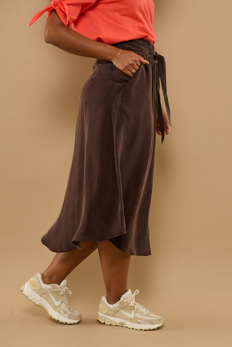 Froks Carla Nederdel / Coffee brown