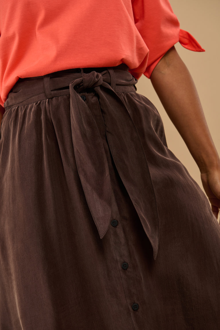 Froks Carla Nederdel / Coffee brown